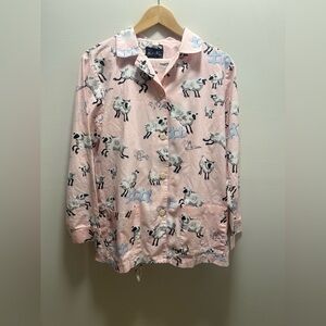 Vintage, RARE Nick & Nora Pink Sleepwear LITTLE BO PEEP counting Sheep